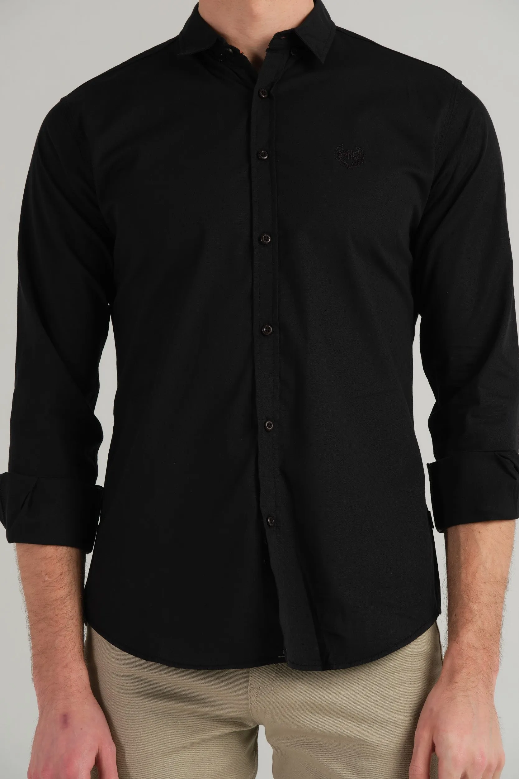 SOLID SLIM FIT SHIRT