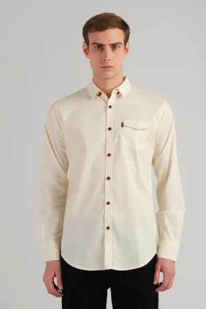SOLID WHITE SLIM FIT SHIRT