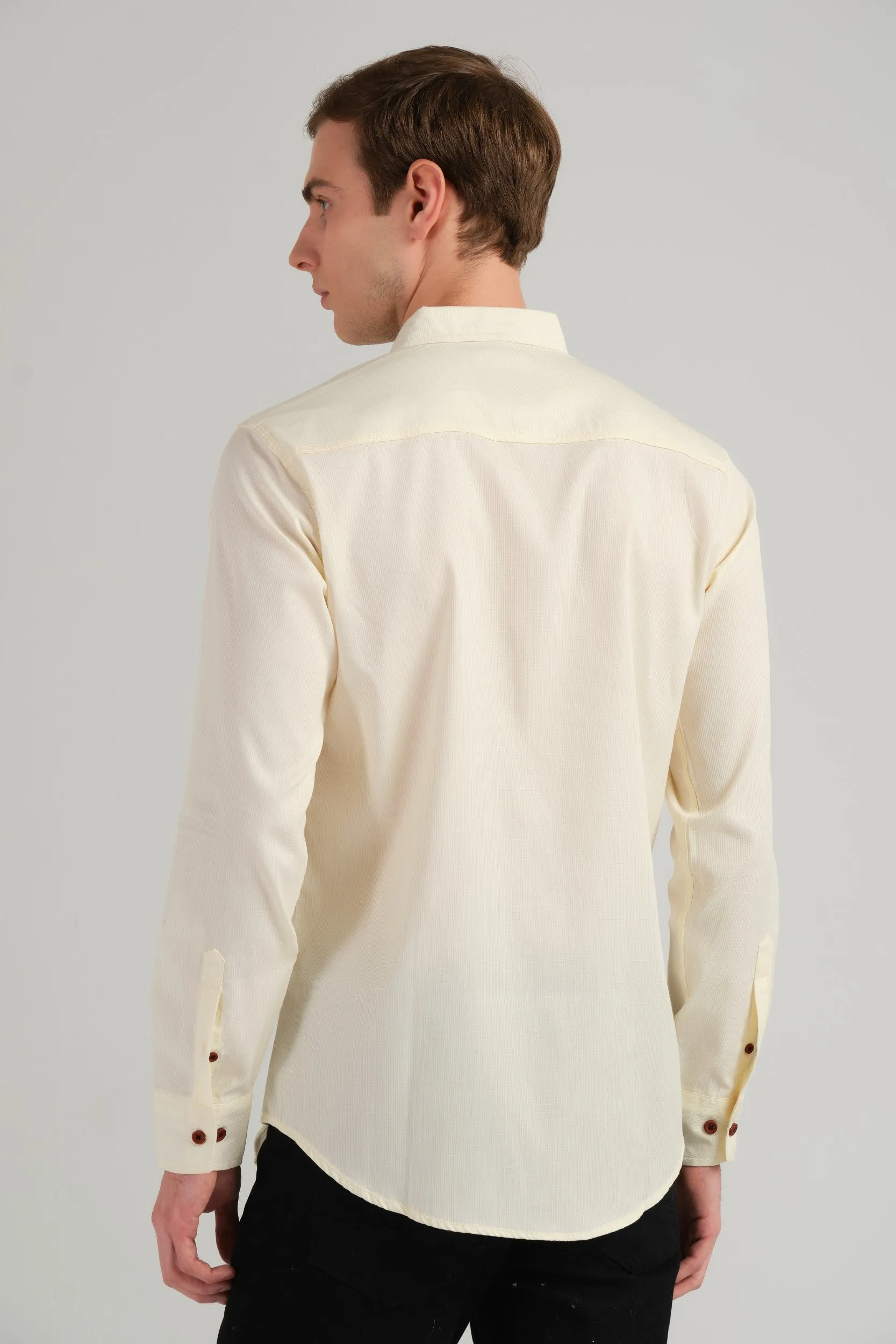 SOLID WHITE SLIM FIT SHIRT