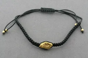 string bracelet - diamond - gold sparkle