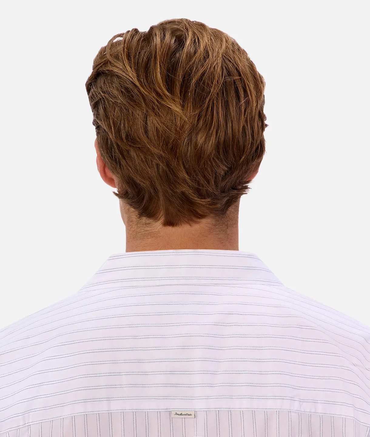 The Yale S/s Shirt - Off White Blue