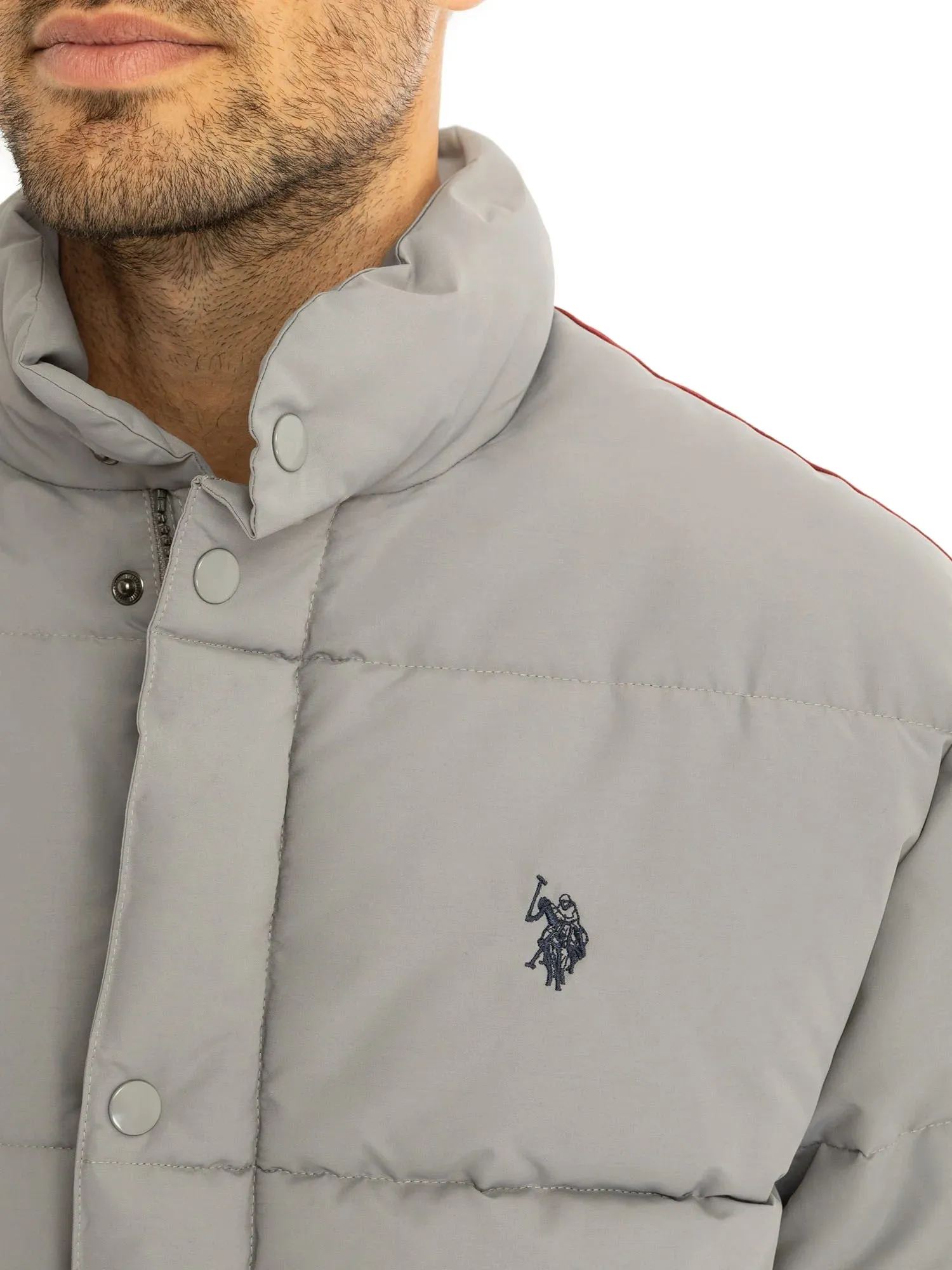 U.S. Polo Assn. Men's Varsity Bomber Puffer Jacket, Sizes S-3XL
