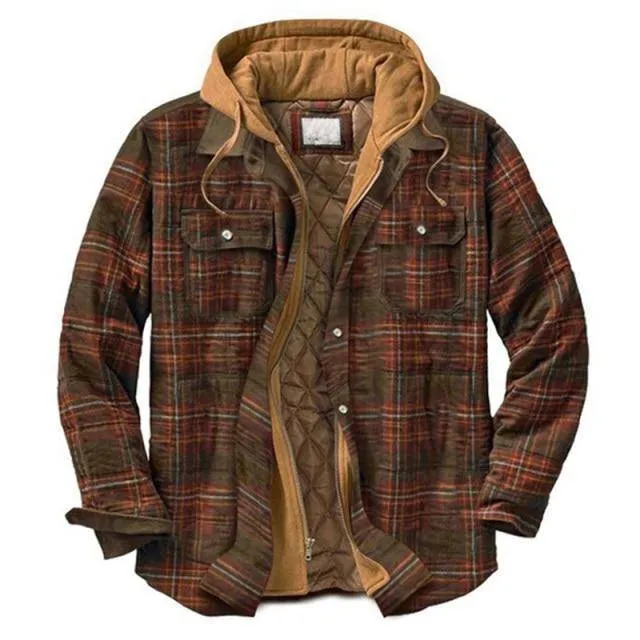 Vintage Plaid Warm Parkas