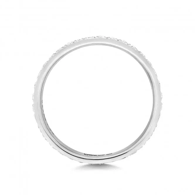 Wedding Band 9ct White Gold Diamond Eternity Ring W232W/I