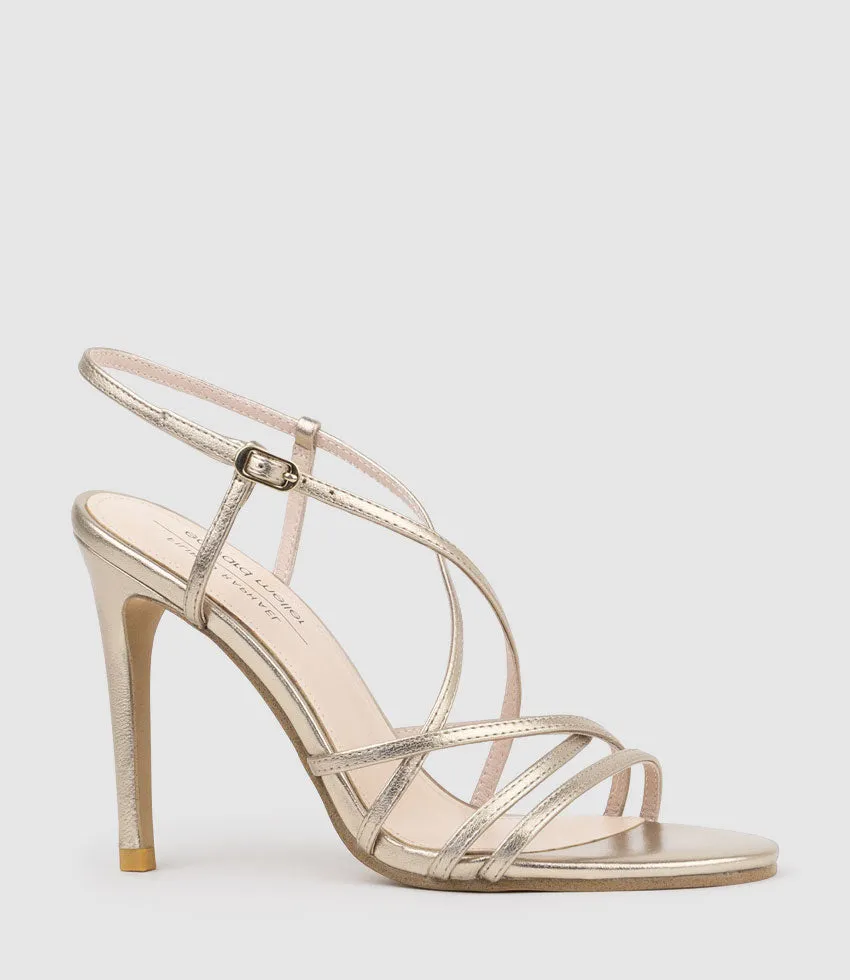 WILLA100 Strappy Sandal in Rosegold