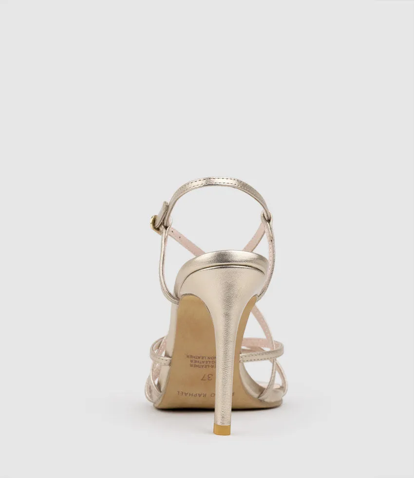 WILLA100 Strappy Sandal in Rosegold