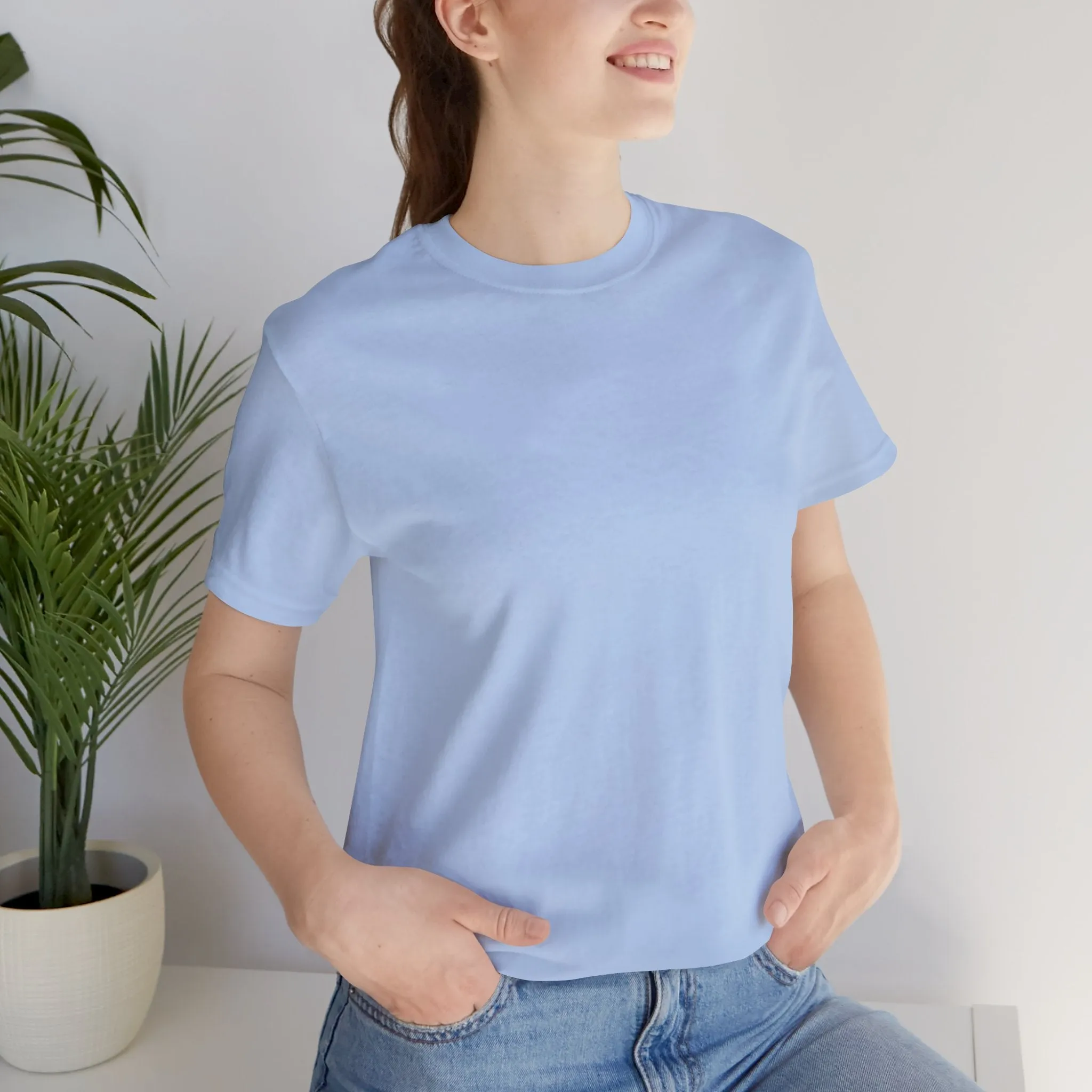 Womens Baby Blue T Shirts Premium Casual Short Sleeve Shirts Oversized Tops