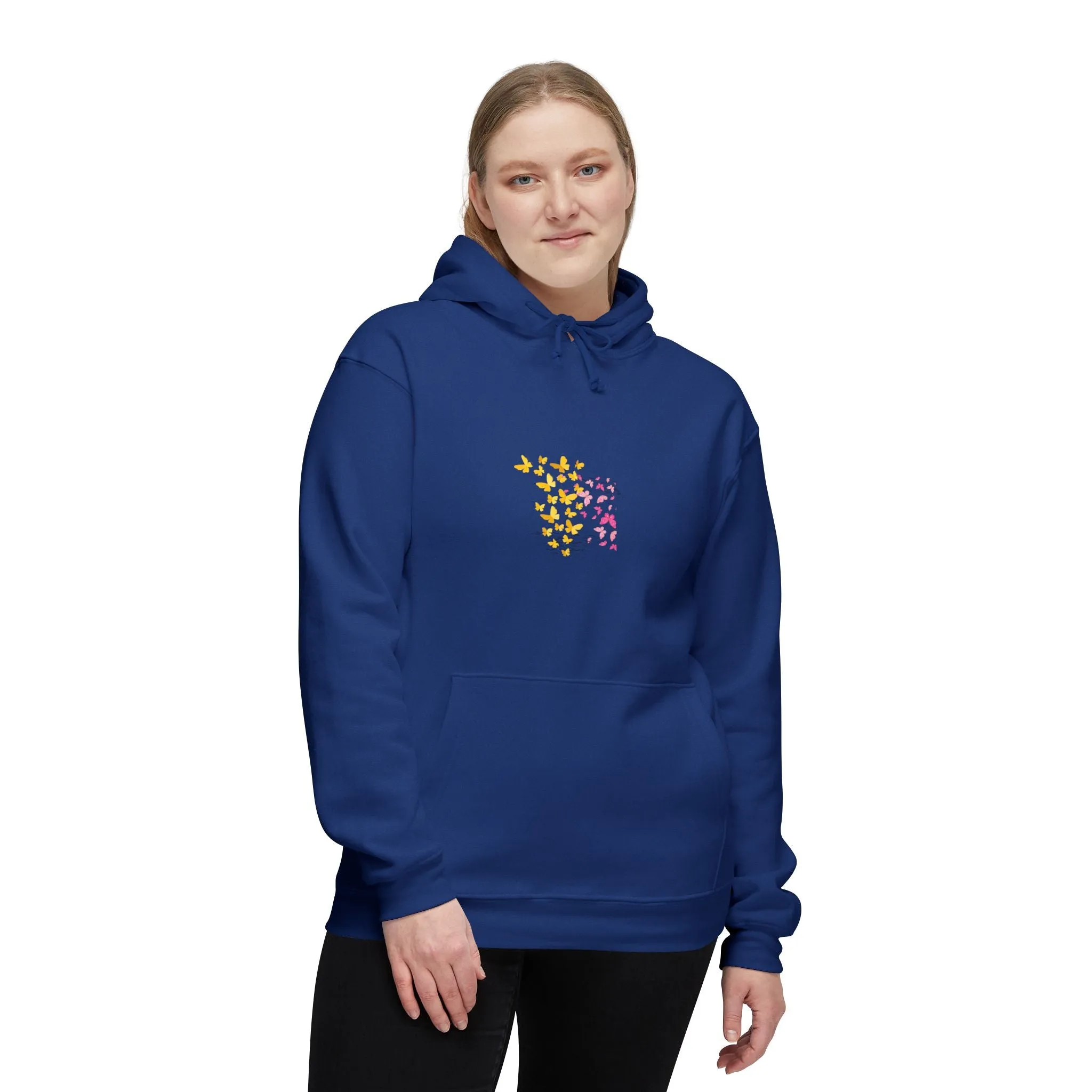 Wrap Yourself in Comfort: Kay Chimba Mariposa Amarillo Hooded Sweatshirt