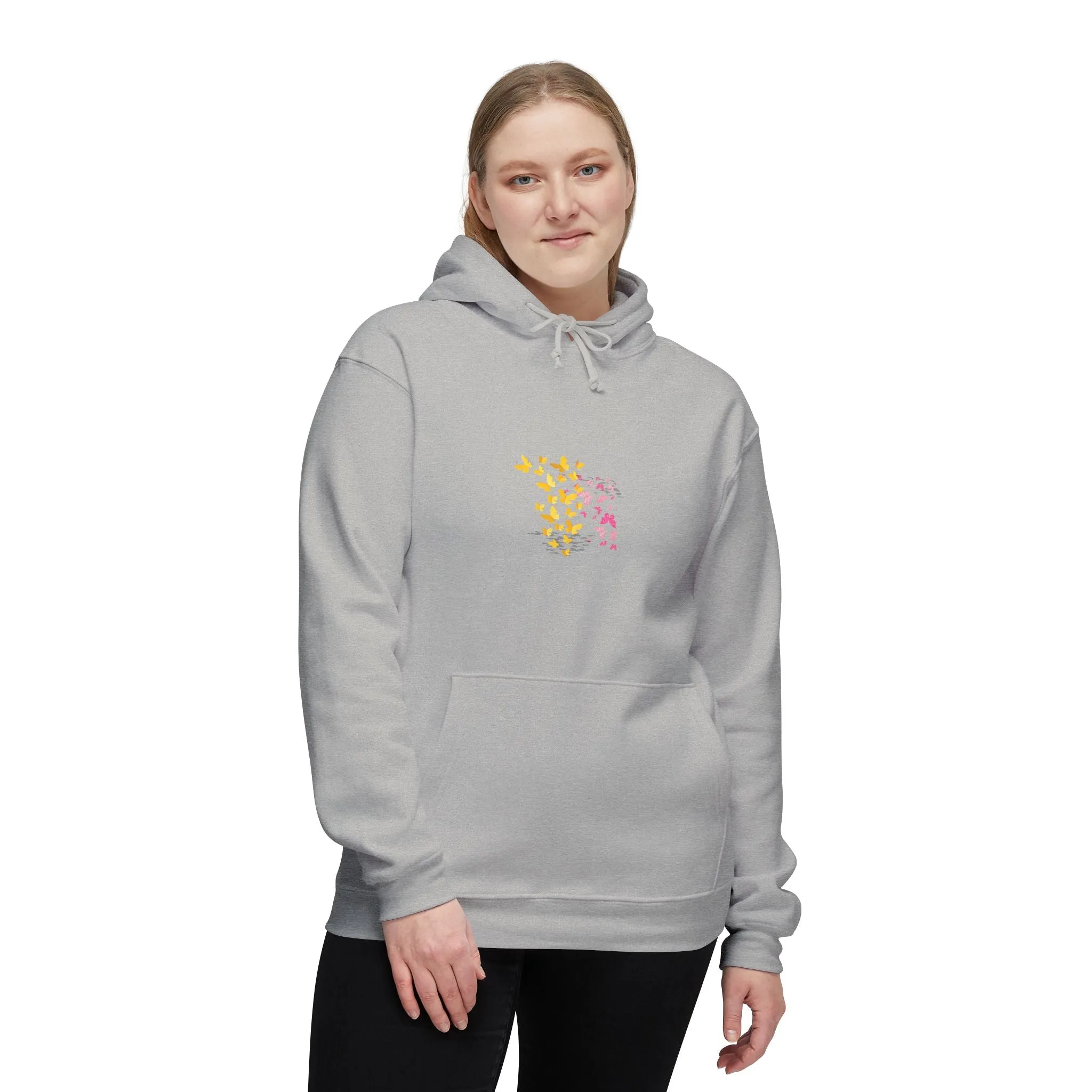 Wrap Yourself in Comfort: Kay Chimba Mariposa Amarillo Hooded Sweatshirt