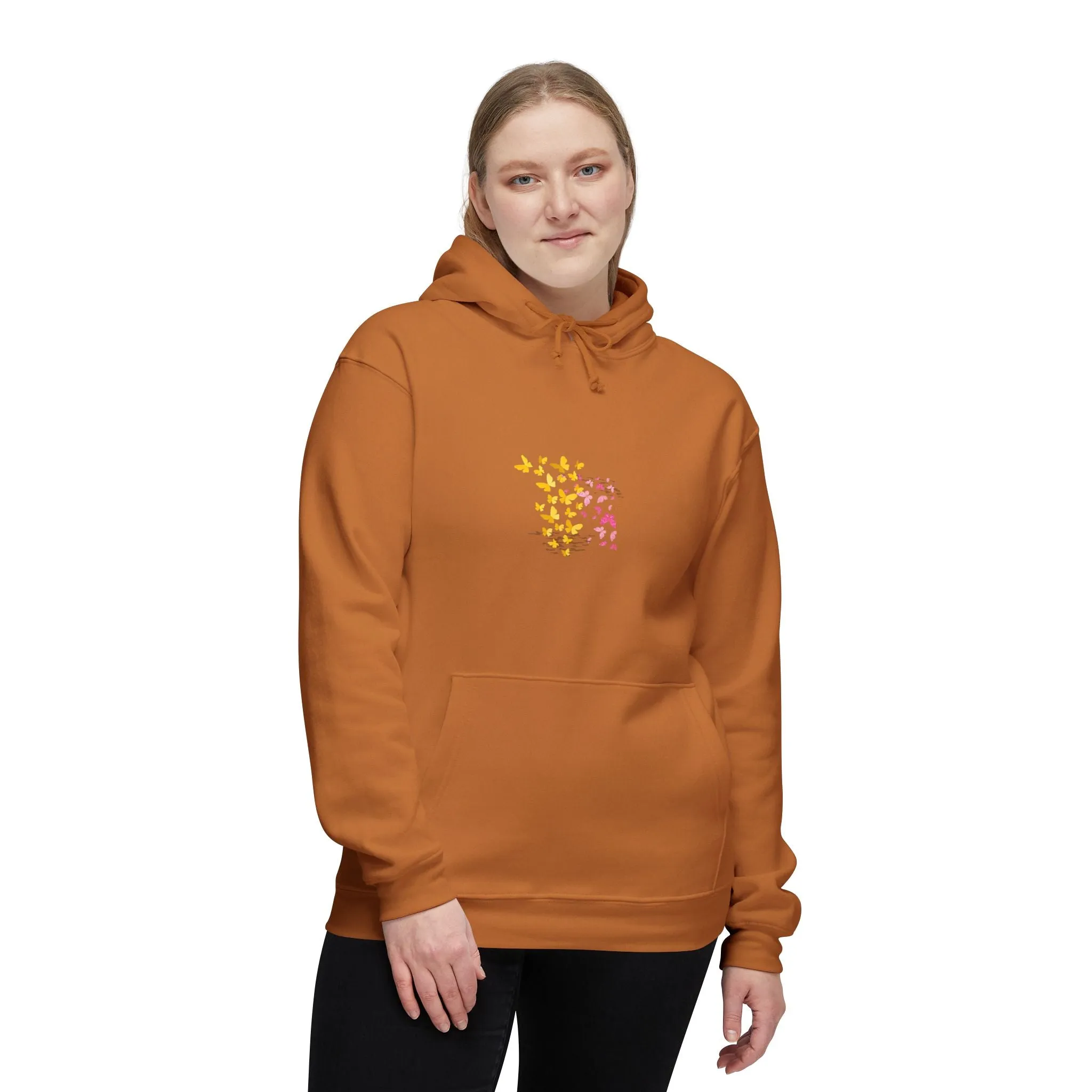 Wrap Yourself in Comfort: Kay Chimba Mariposa Amarillo Hooded Sweatshirt