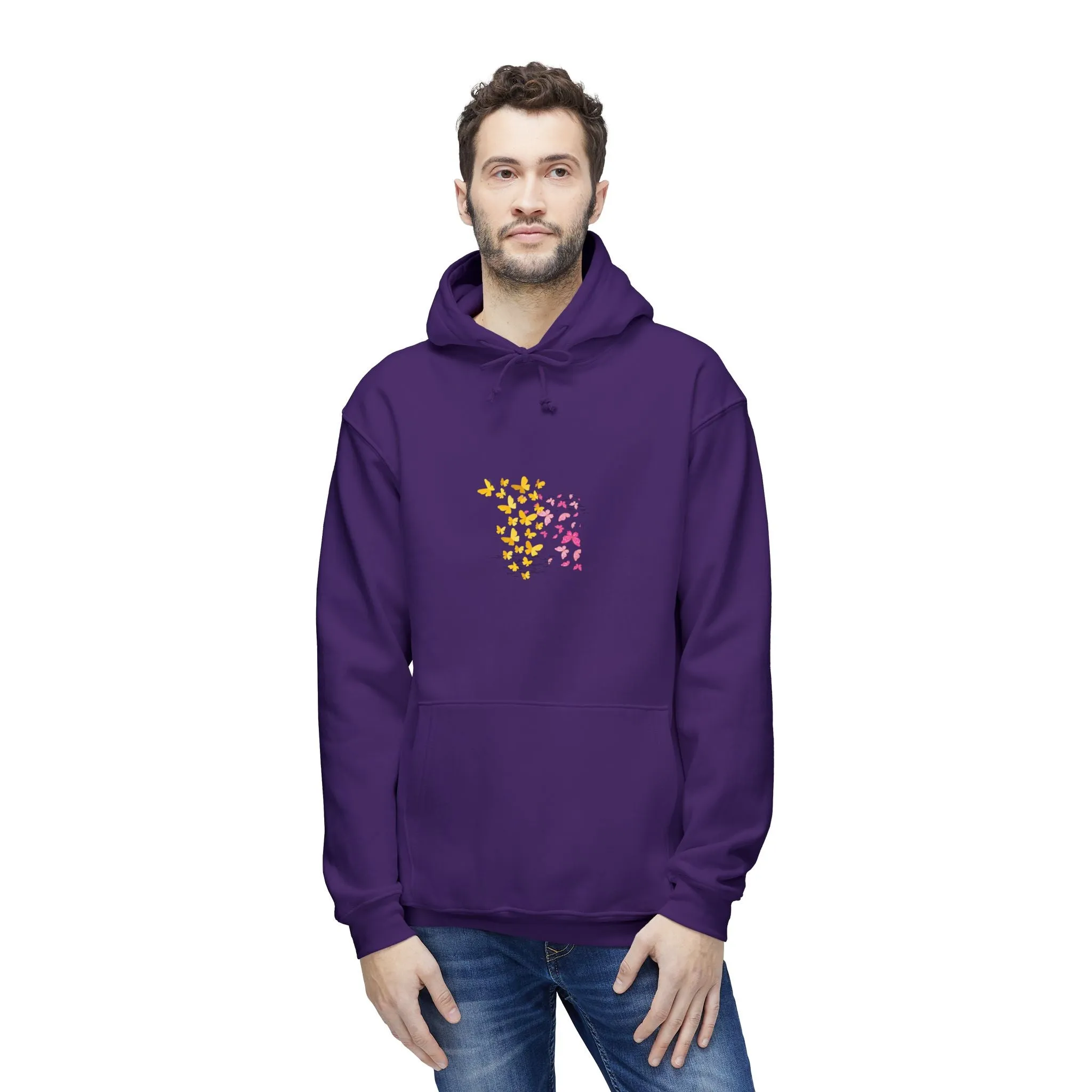 Wrap Yourself in Comfort: Kay Chimba Mariposa Amarillo Hooded Sweatshirt
