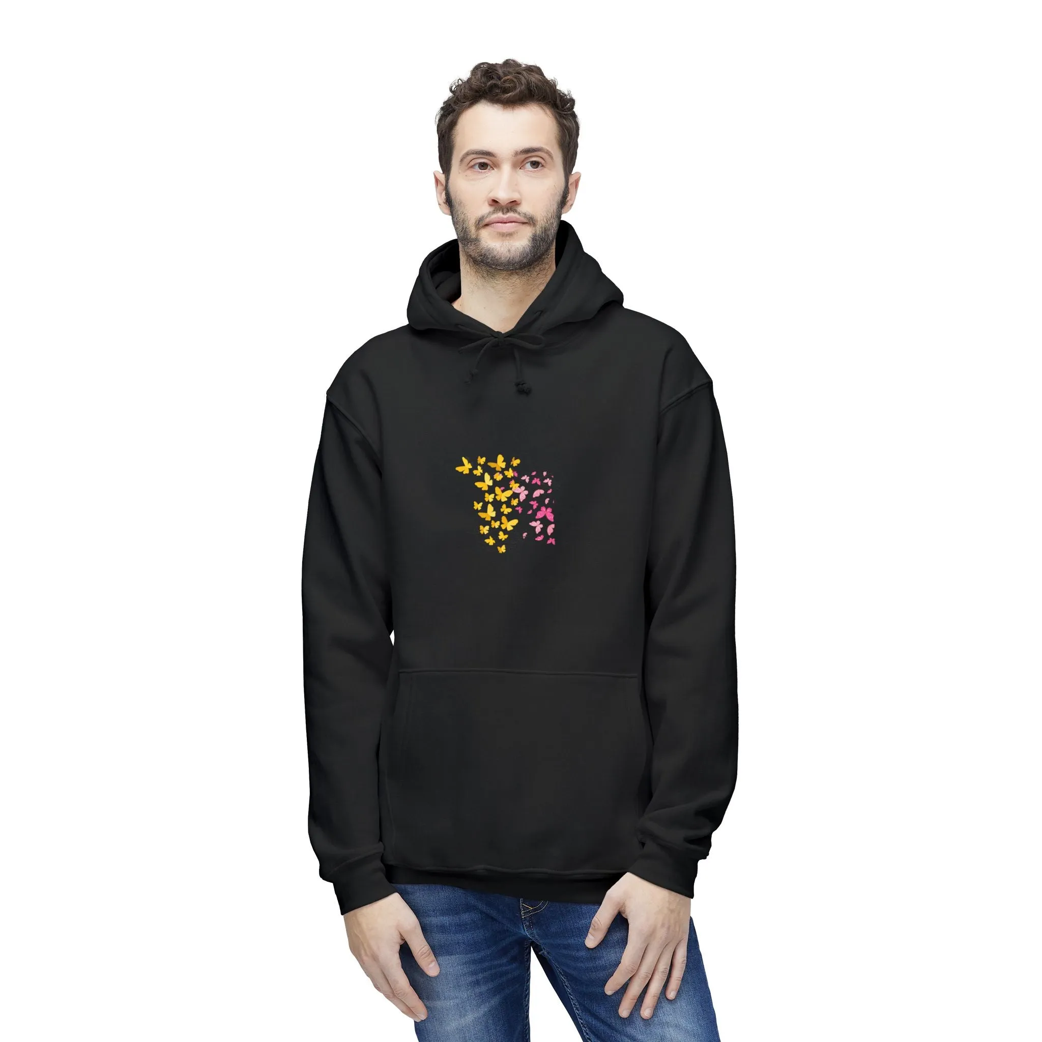 Wrap Yourself in Comfort: Kay Chimba Mariposa Amarillo Hooded Sweatshirt