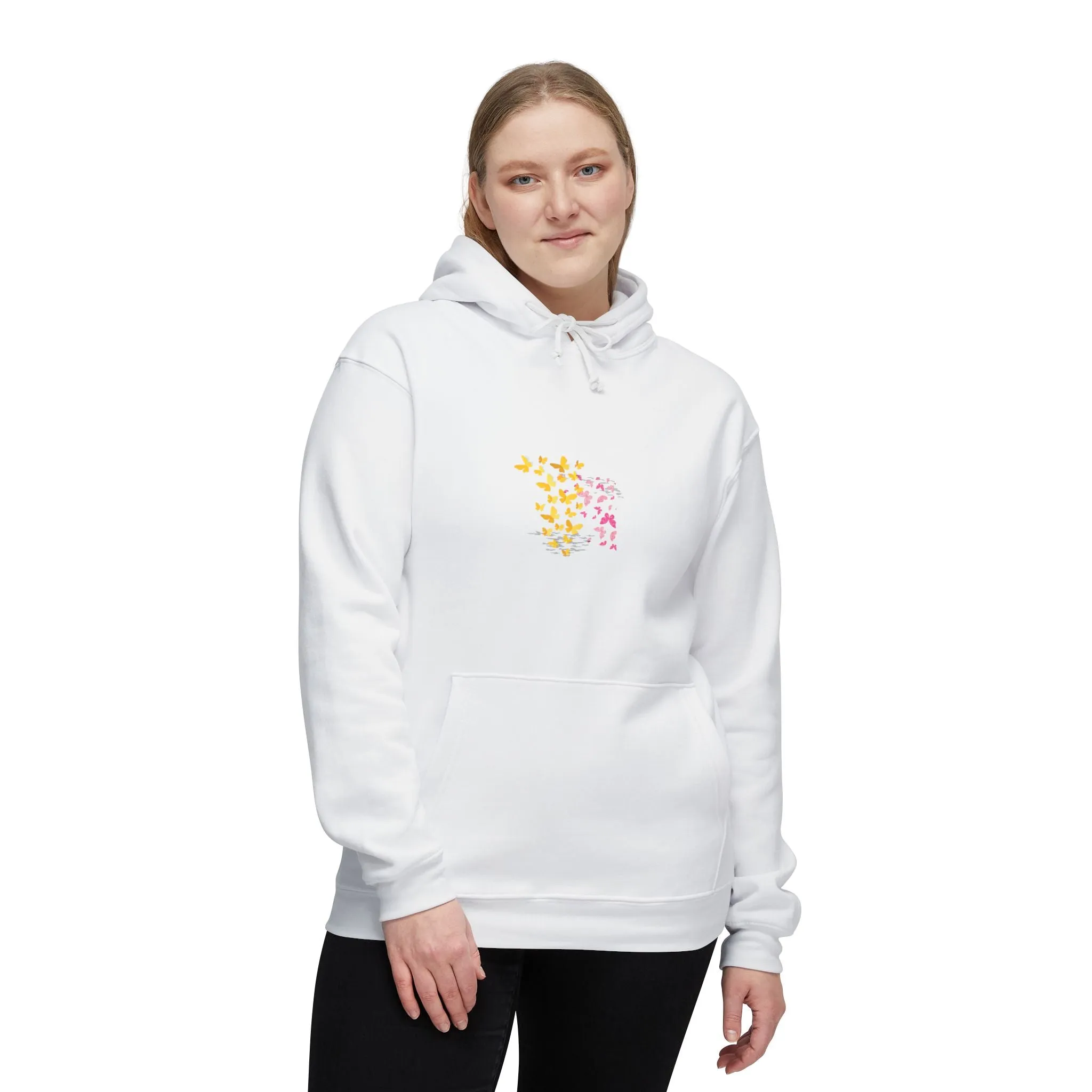 Wrap Yourself in Comfort: Kay Chimba Mariposa Amarillo Hooded Sweatshirt