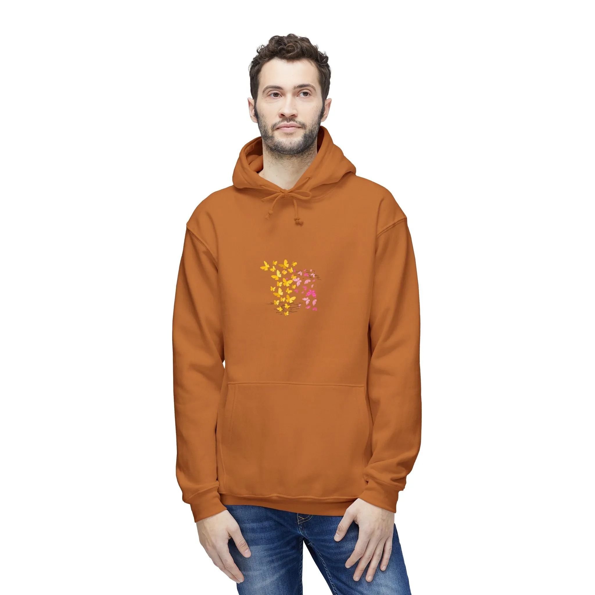 Wrap Yourself in Comfort: Kay Chimba Mariposa Amarillo Hooded Sweatshirt