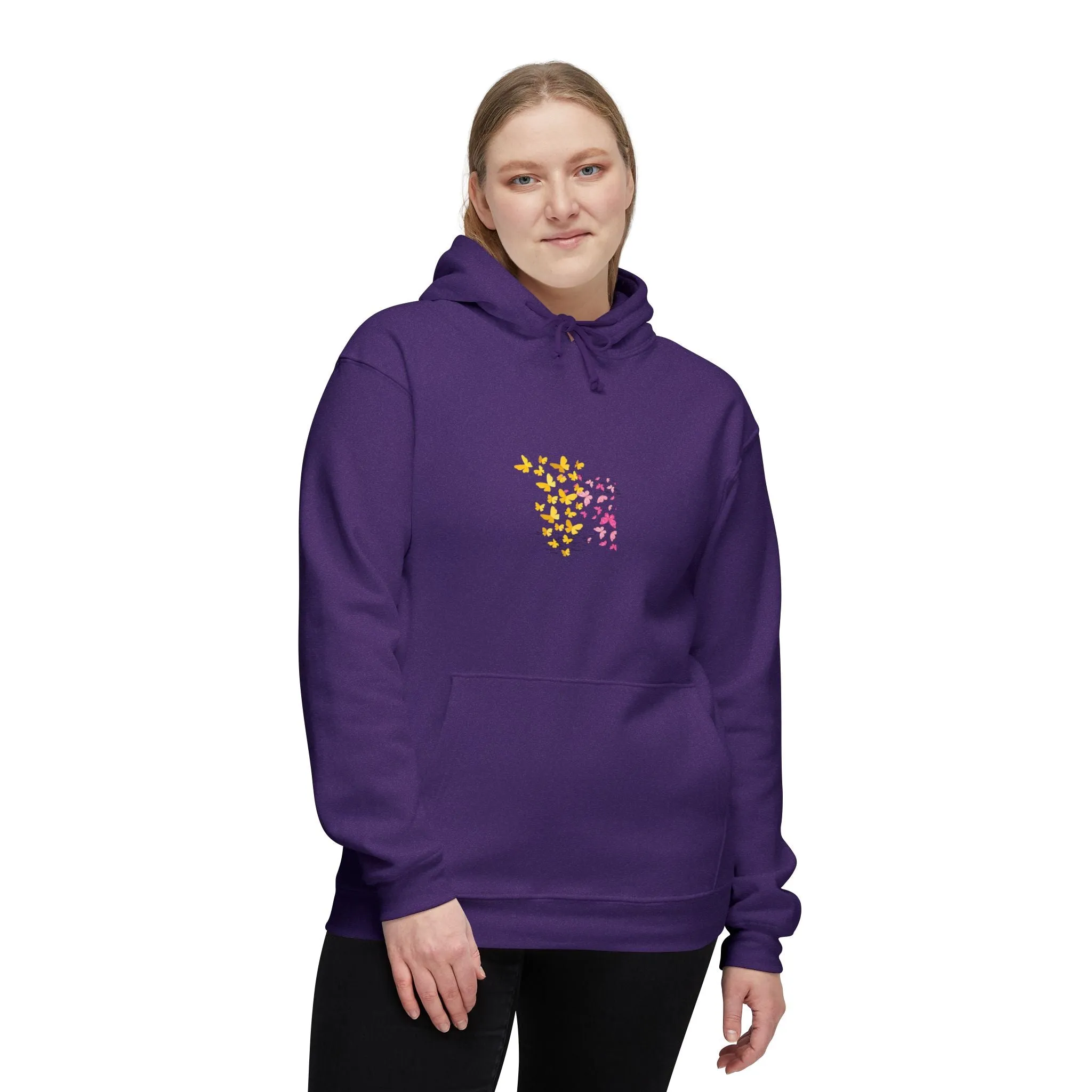 Wrap Yourself in Comfort: Kay Chimba Mariposa Amarillo Hooded Sweatshirt