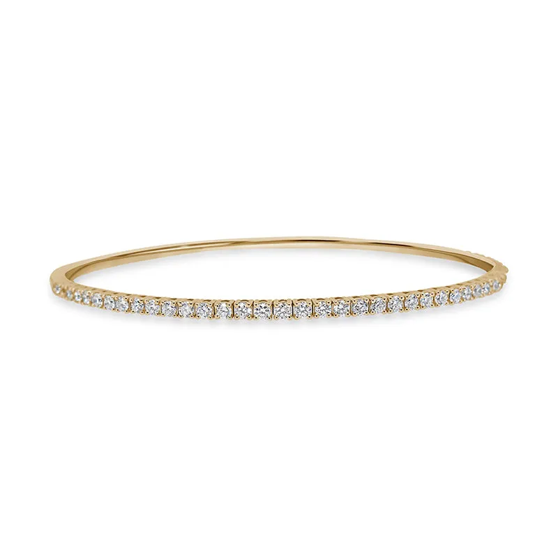 Yellow Gold Diamond Bangle
